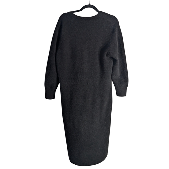 Unique Theory Wool Yak Blend Black Sweater Dress Small - Picture 2 of 8
